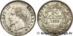 20 centimes Napoléon III, tête nue 1856 Strasbourg F.148/5