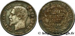 20 centimes Napoléon III, tête nue 1857 Paris F.148/7