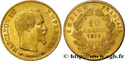 10 francs or Napoléon III, tête nue 1859 Paris F.506/7