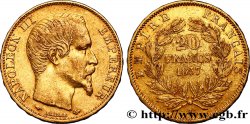 20 francs or Napoléon III, tête nue 1857 Paris F.531/12
