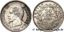 20 centimes Napoléon III, tête nue 1854 Paris F.148/2