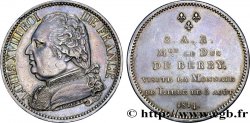 Monnaie de visite, module de 5 francs, pour le duc de Berry à la Monnaie de Lille 1814  VG.2371  SUP55