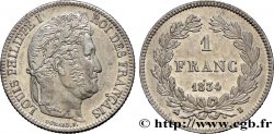1 franc Louis-Philippe, couronne de chêne 1834 Rouen F.210/28 MBC+