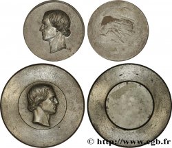 Ensemble de deux matrices, l’une négative et l’autre positive de la tête de Jacques-Jean Barre n.d.   AU