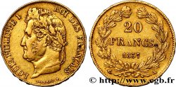 20 francs or Louis-Philippe, Domard 1837 Paris F.527/16