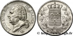 5 francs Louis XVIII, tête nue 1817 Paris F.309/14