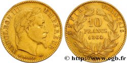 10 francs or Napoléon III, tête laurée 1864 Strasbourg F.507A/8