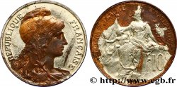 10 centimes Daniel-Dupuis, argenté 1910 F.136/19 var.