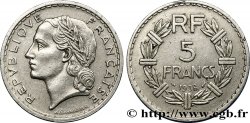 5 francs Lavrillier, nickel 1938  F.336/7