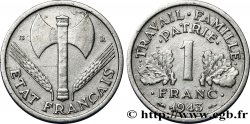 1 franc Francisque, légère 1943 Beaumont-Le-Roger F.223/4
