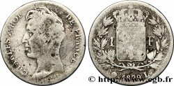 1 franc Charles X, matrice du revers à cinq feuilles 1829 Bayonne F.207/51