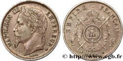 1 franc Napoléon III, tête laurée, double BB 1868 Strasbourg F.215/13 XF48