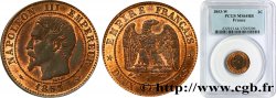 Deux centimes Napoléon III, tête nue 1853 Lille F.107/8