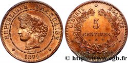 5 centimes Cérès 1871  Paris F.118/2 SUP60