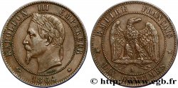 Dix centimes Napoléon III, tête laurée 1864 Paris F.134/13