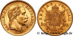 20 francs or Napoléon III, tête laurée 1868 Paris F.532/18 SUP62