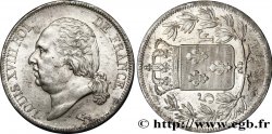5 francs Louis XVIII, tête nue, Fauté Coins Tournés 1817 Bayonne F.309/22