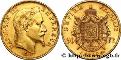 50 francs or Napoléon III, tête laurée 1864 Paris F.548/4