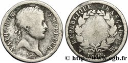 2 francs Napoléon Ier tête laurée, République française 1808 Lille F.254/14