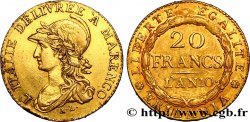20 francs or Marengo 1802 Turin VG.842