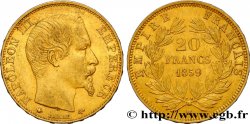 20 francs or Napoléon III, tête nue 1859 Strasbourg F.531/16