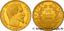 20 francs or Napoléon III, tête nue 1860 Paris F.531/18