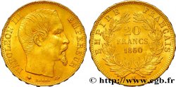 20 francs or Napoléon III, tête nue 1860 Strasbourg F.531/19