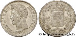 5 francs Charles X, 1er type 1826 Perpignan F.310/25 AU50