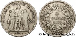 5 francs Hercule, IIe République 1848  Paris F.326/1