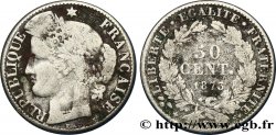 50 centimes Cérès, IIIe République 1873 Bordeaux F.189/6