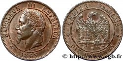 Dix centimes Napoléon III, tête laurée 1863 Strasbourg F.134/9