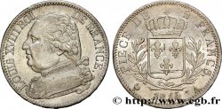 5 francs Louis XVIII, buste habillé 1814 Paris F.308/1