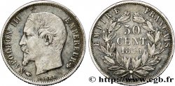 50 centimes Napoléon III, tête nue 1856 Paris F.187/4 TB35