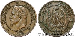 Dix centimes Napoléon III, tête laurée 1863 Bordeaux F.134/12