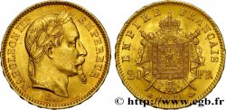 20 francs or Napoléon III, tête laurée 1861 Strasbourg F.532/2