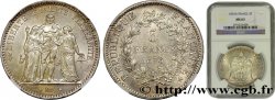 5 francs Hercule 1876 Paris F.334/17