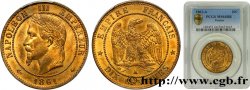 Dix centimes Napoléon III, tête laurée 1861 Paris F.134/4 SPL64 PCGS