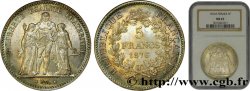 5 francs Hercule 1876 Paris F.334/17 SC63 NGC