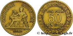 50 centimes Chambres de Commerce 1929 Paris F.191/11
