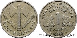 1 franc Francisque, légère 1942 Paris F.223/2