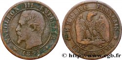 Un centime Napoléon III, tête nue 1854 Strasbourg F.102/11
