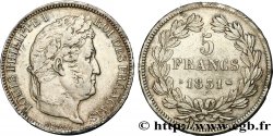5 francs Ier type Domard, tranche en relief 1831 Rouen F.320/2