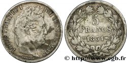 5 francs Ier type Domard, tranche en relief 1831 Strasbourg F.320/3