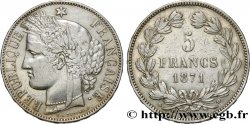 5 francs Cérès, sans légende 1871 Bordeaux F.332/8