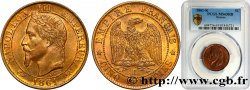 Cinq centimes Napoléon III, tête laurée 1861 Bordeaux F.117/6
