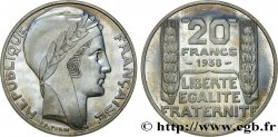 Préparation de la 20 francs Pétain, type Turin, essai, tranche lisse en aluminium, 3,6 g 1938 Paris GEM.200 7 MS66