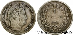 1 franc Louis-Philippe, couronne de chêne 1832 Lyon F.210/4