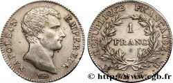 1 franc Napoléon Empereur, Calendrier révolutionnaire 1805 La Rochelle F.201/19 TTB50