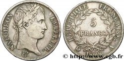 5 francs Napoléon Empereur, République française 1808 Paris F.306/2