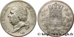 5 francs Louis XVIII, tête nue 1823 Toulouse F.309/84